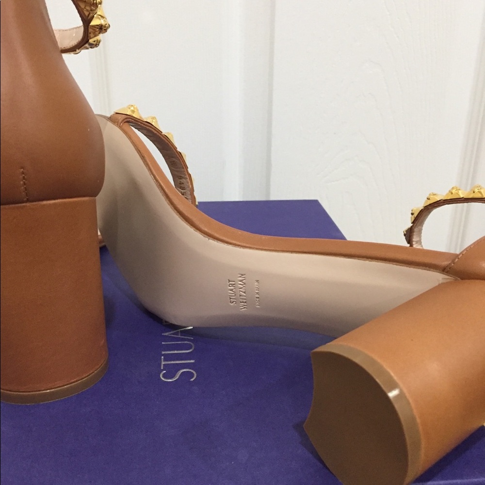 NIB STUART WEITZMAN Rosemarie Studded Heels sz 10 - Picture 6 of 6